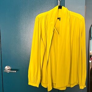 J.Crew silk blouse with attached scarf